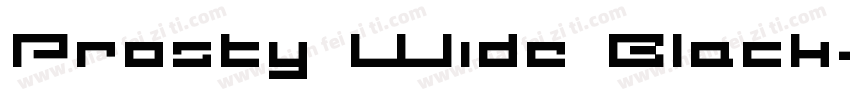 Prosty Wide Black字体转换